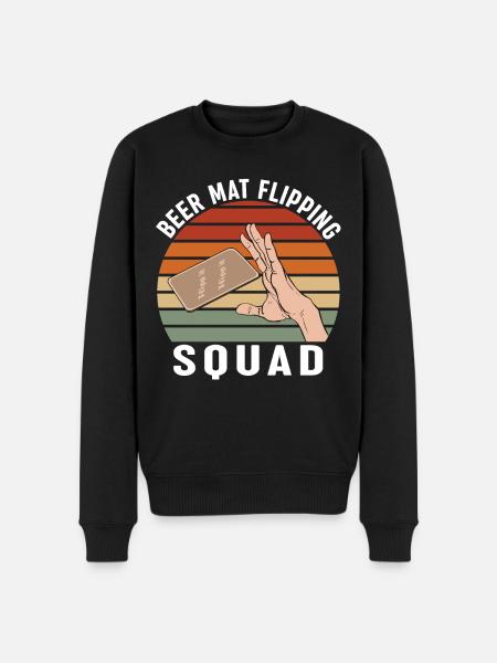 Coasters Flip Game Beer - Men's Premium Organic Jumper - black