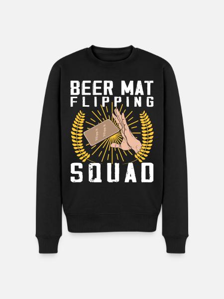 Coasters Flip Game Beer - Men's Premium Organic Jumper - black