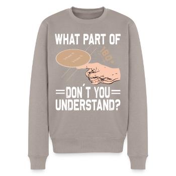 Sous-verres Flip Game bière - Pull Premium bio Homme - taupe - Devant - Nico (187cm)
