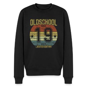 May 2019 - Birthday in May Oldschool - Men's Premium Organic Jumper - black - Front - Nico (187cm)