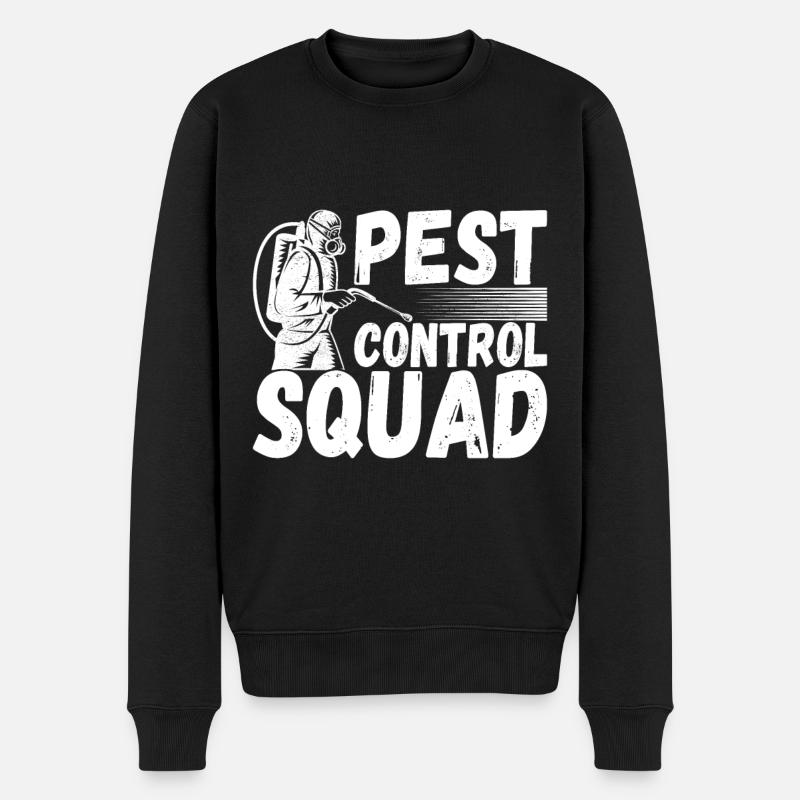 Pest Control Exterminator - Men's Premium Organic Jumper - black