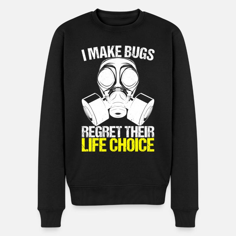 Pest Control Exterminator - Men's Premium Organic Jumper - black