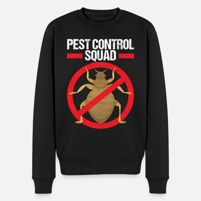 Pest Control Exterminator - Men's Premium Organic Jumper - black