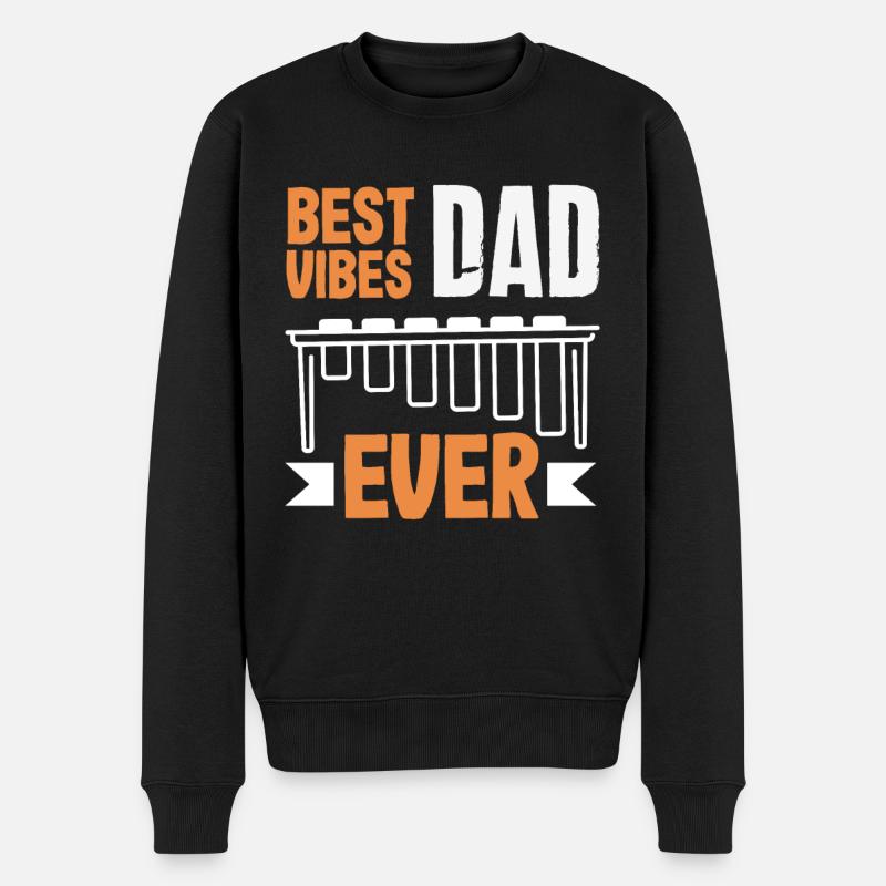 Vibraphone musical instrument - Men's Premium Organic Jumper - black