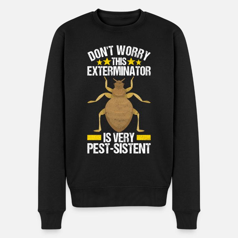 Pest Control Exterminator - Men's Premium Organic Jumper - black
