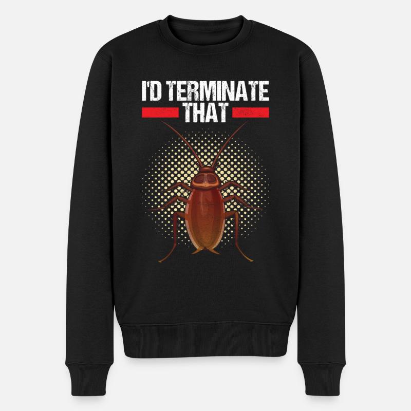 Pest Control Exterminator - Men's Premium Organic Jumper - black