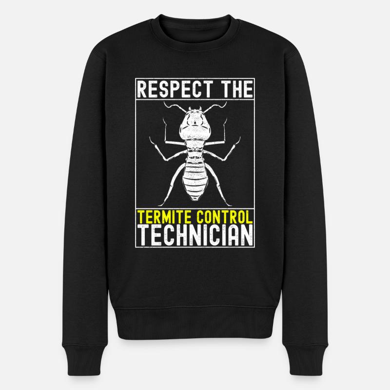Pest Control Exterminator - Men's Premium Organic Jumper - black