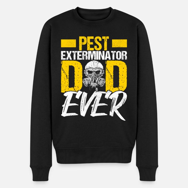 Pest Control Exterminator - Men's Premium Organic Jumper - black