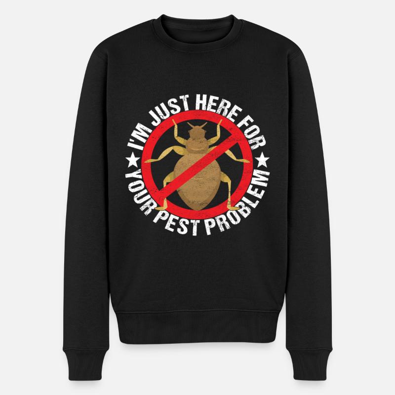 Pest Control Exterminators - Men's Premium Organic Jumper - black