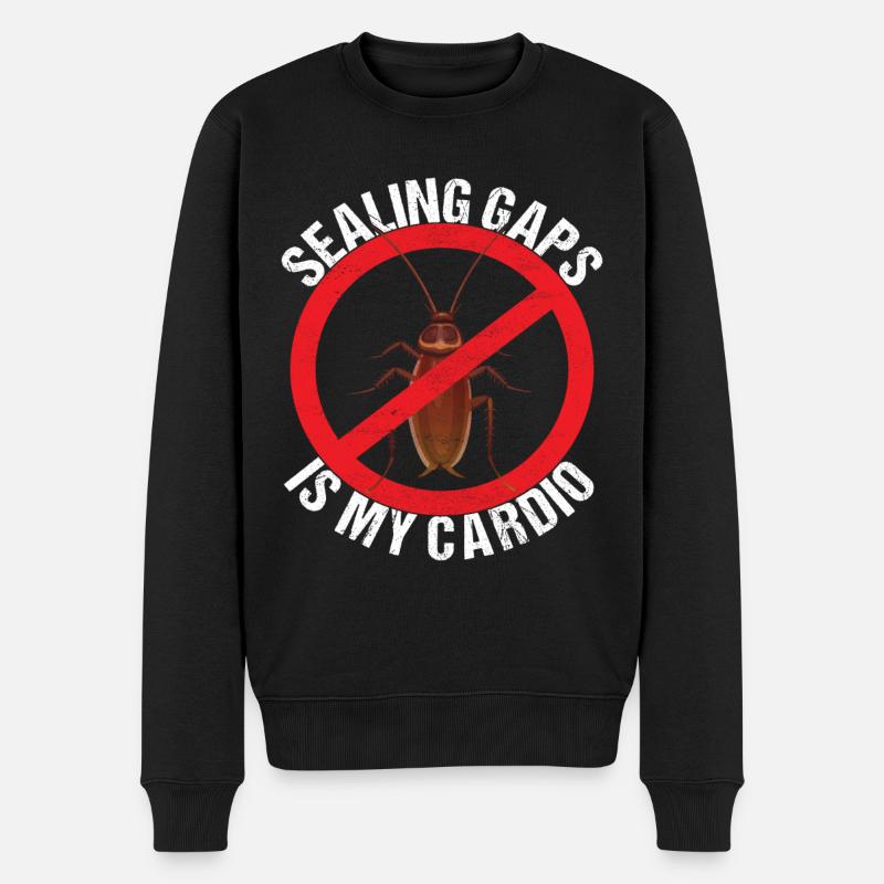Pest Control Exterminator - Men's Premium Organic Jumper - black