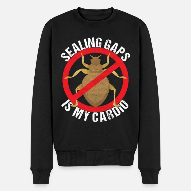 Pest Control Exterminator - Men's Premium Organic Jumper - black