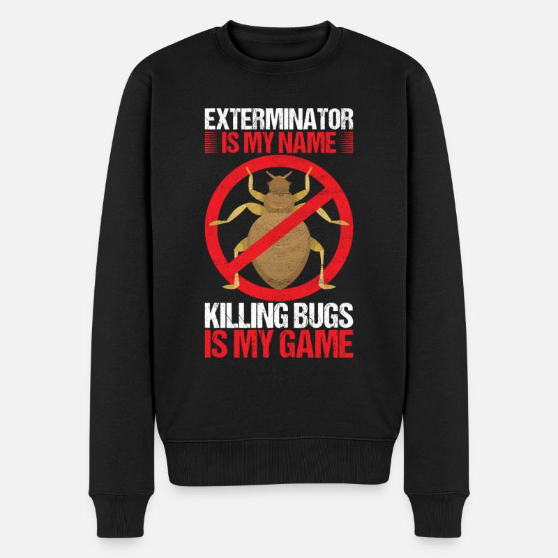 Schädlingsbekämpfung Kammerjäger - Männer Premium Bio Pullover - Schwarz