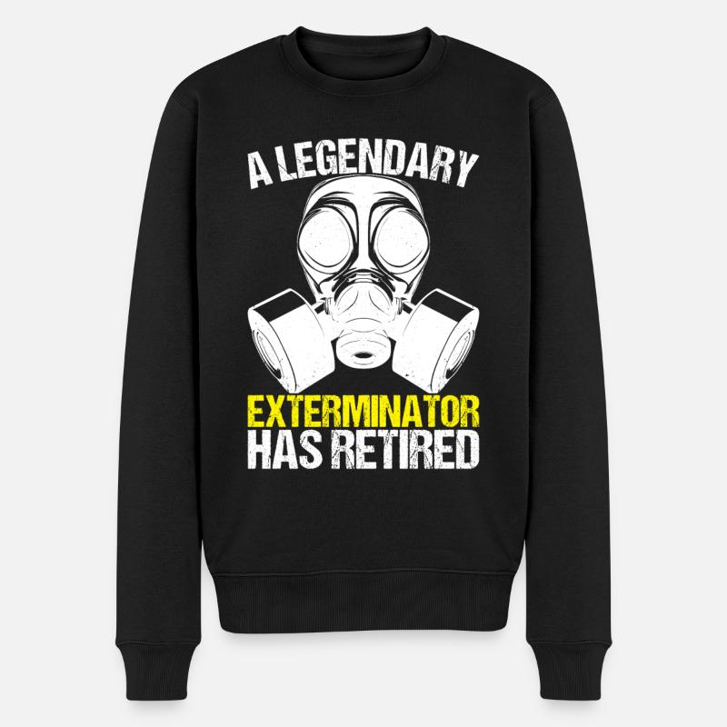 Pest Control Exterminator - Men's Premium Organic Jumper - black