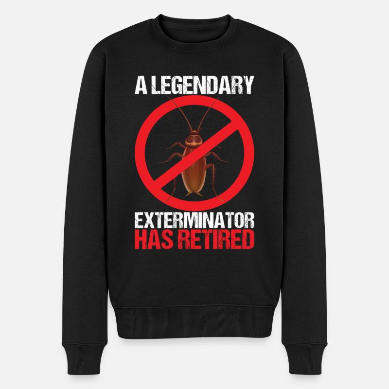 Pest Control Exterminator - Men's Premium Organic Jumper - black