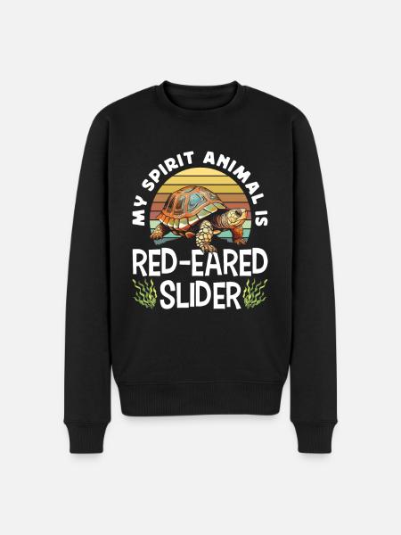Red-eared turtle lovers - Men's Premium Organic Jumper - black