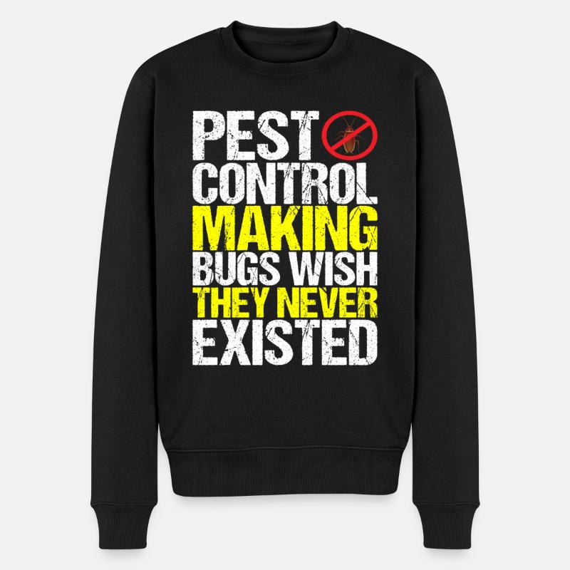 Pest Control Exterminators - Men's Premium Organic Jumper - black