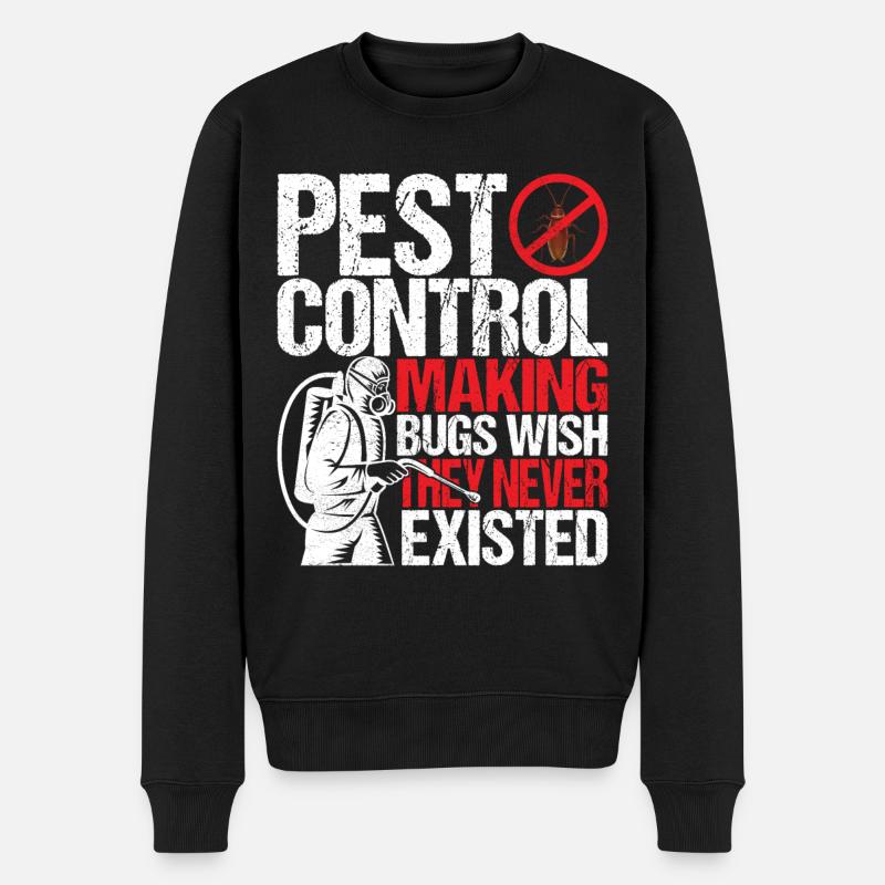 Pest Control Exterminators - Men's Premium Organic Jumper - black