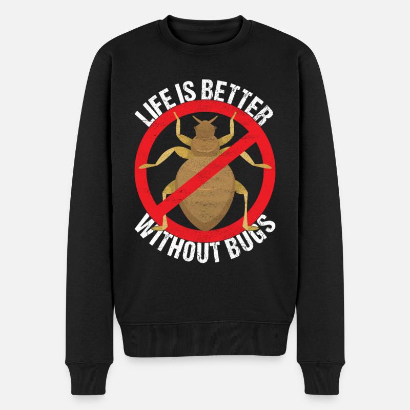 Pest Control Exterminators - Men's Premium Organic Jumper - black