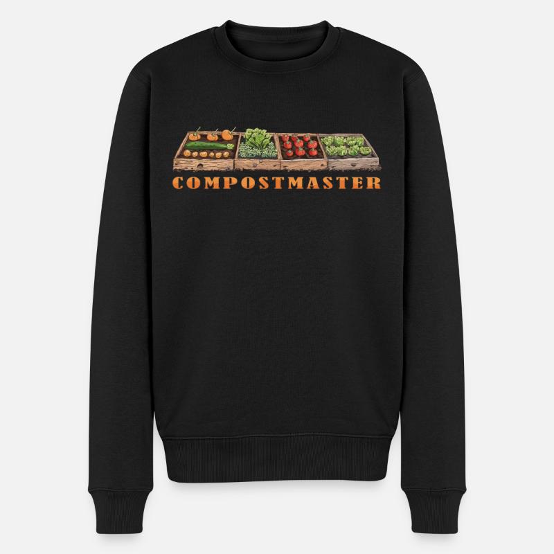 Compost alimentaire en permaculture - Pull Premium bio Homme - noir