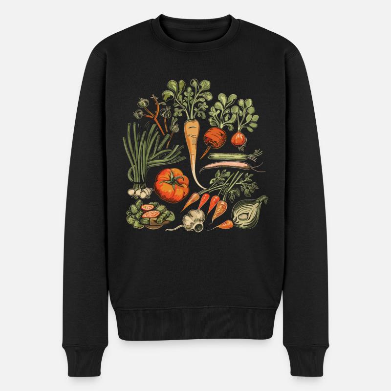 Compost alimentaire en permaculture - Pull Premium bio Homme - noir