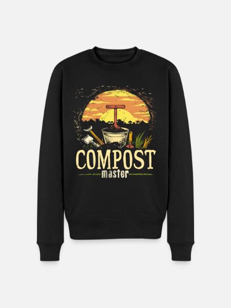 Permakultur Lebensmittel Compost - Männer Premium Bio Pullover - Schwarz