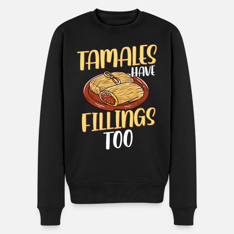 Cuisine mexicaine Tamale - Pull Premium bio Homme - noir