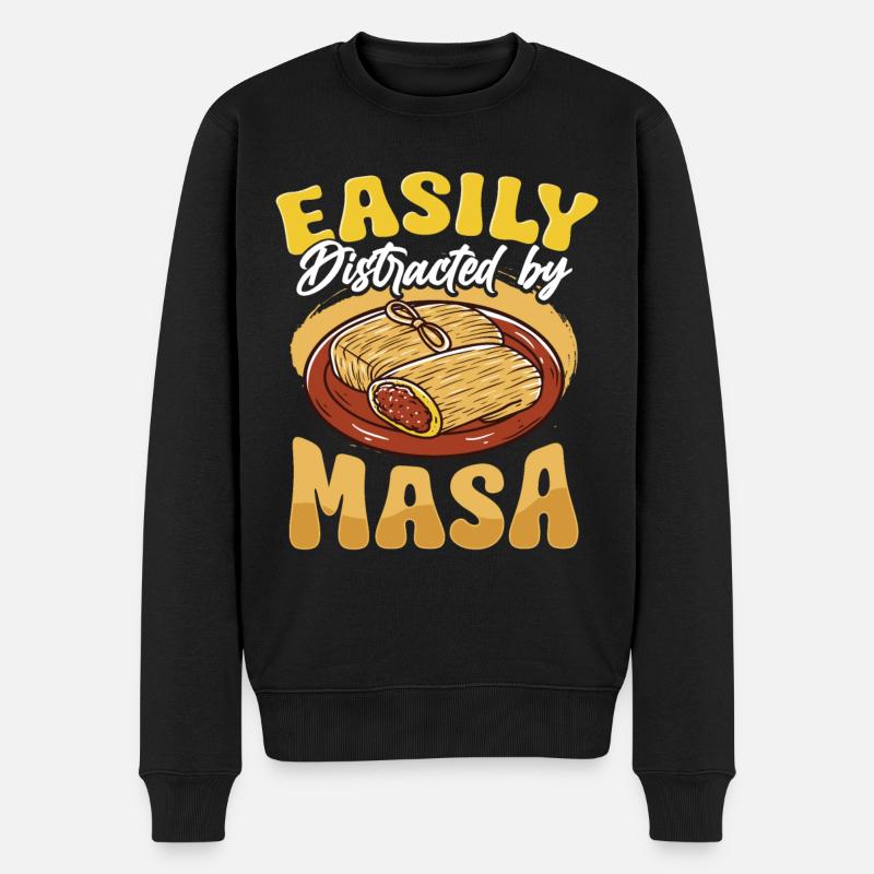 Cuisine mexicaine Tamale - Pull Premium bio Homme - noir