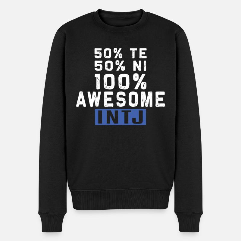 Intj-persönlichkeit: Introvertierte - Männer Premium Bio Pullover - Schwarz