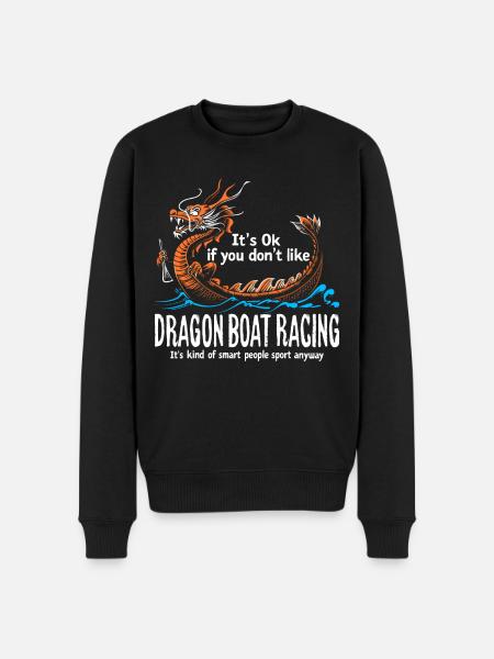 Funny Dragon Boat Paddle - Men's Premium Organic Jumper - black