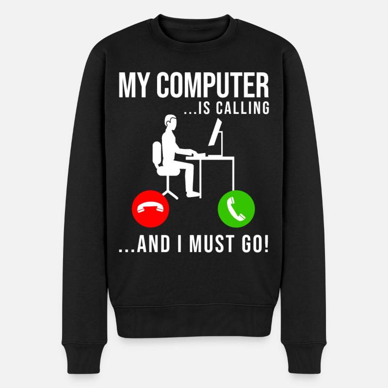 Programmierer Entwickler Programmierer Programmieren IT Computer - Männer Premium Bio Pullover - Schwarz
