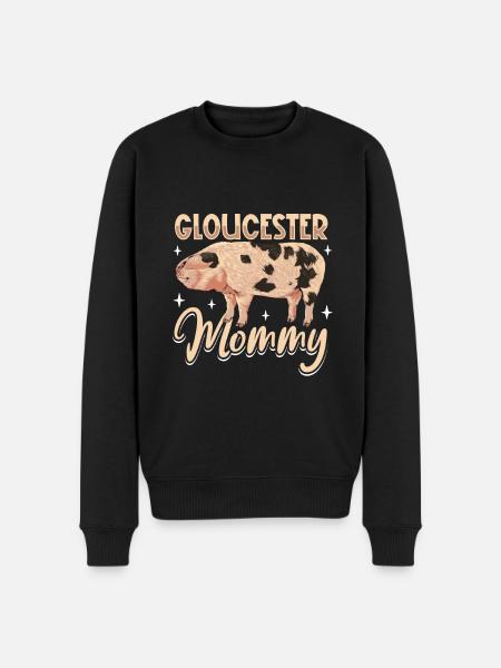 Gloucestershire Old Spot Pig Mom - Men's Premium Organic Jumper - black