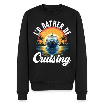 Kreuzfahrt Urlaub Kreuzfahrtschiff - Männer Premium Bio Pullover - Schwarz - Vorne - Nico (187cm)