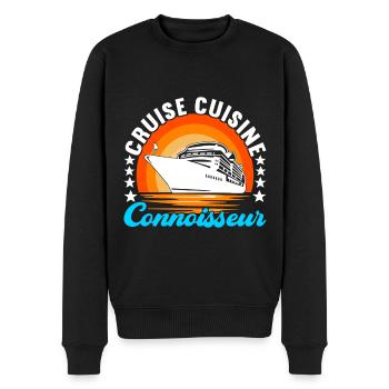 Kreuzfahrt Urlaub Kreuzfahrtschiff - Männer Premium Bio Pullover - Schwarz - Vorne - Nico (187cm)