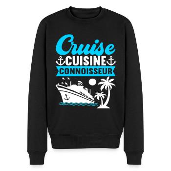 Kreuzfahrt Urlaub Kreuzfahrtschiff - Männer Premium Bio Pullover - Schwarz - Vorne - Nico (187cm)