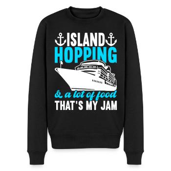 Kreuzfahrt Urlaub Kreuzfahrtschiff - Männer Premium Bio Pullover - Schwarz - Vorne - Nico (187cm)