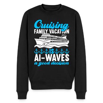 Kreuzfahrt Urlaub Kreuzfahrtschiff - Männer Premium Bio Pullover - Schwarz - Vorne - Nico (187cm)
