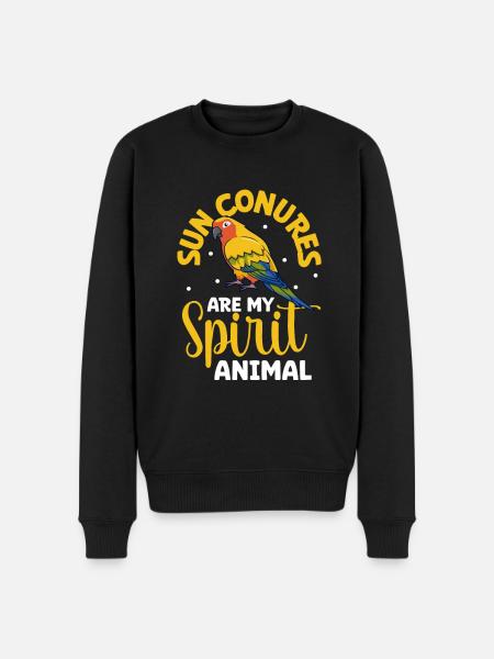 Favorite animal - Sun parakeet - Men's Premium Organic Jumper - black