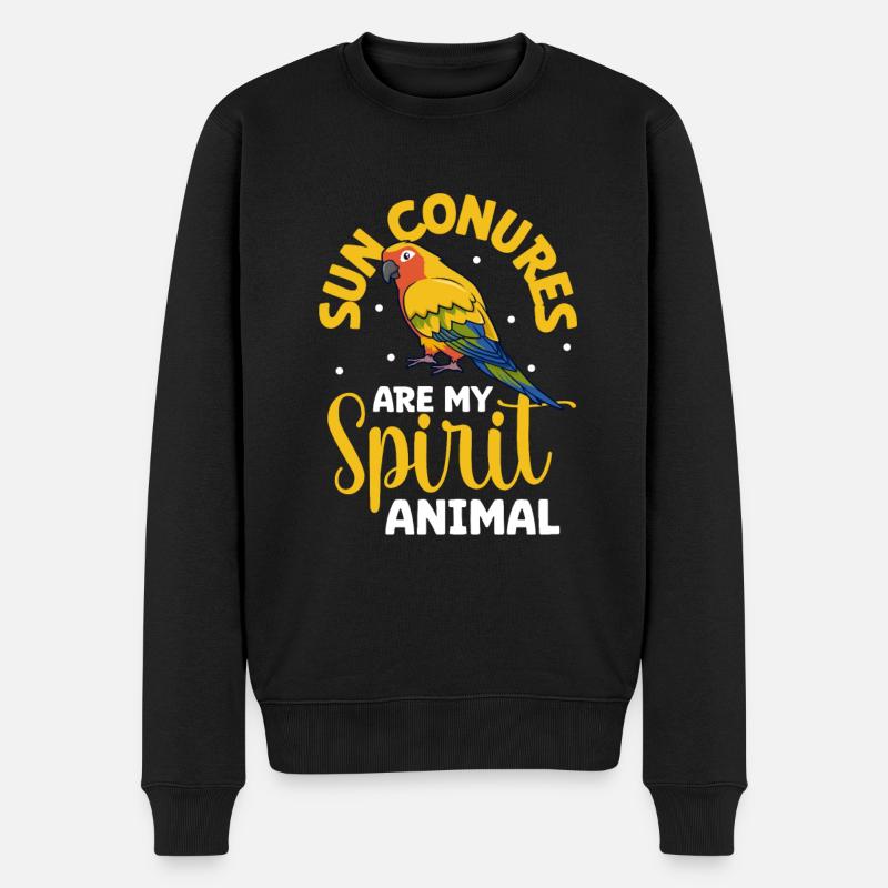 Animal préféré - Perruche soleil - Pull Premium bio Homme - noir
