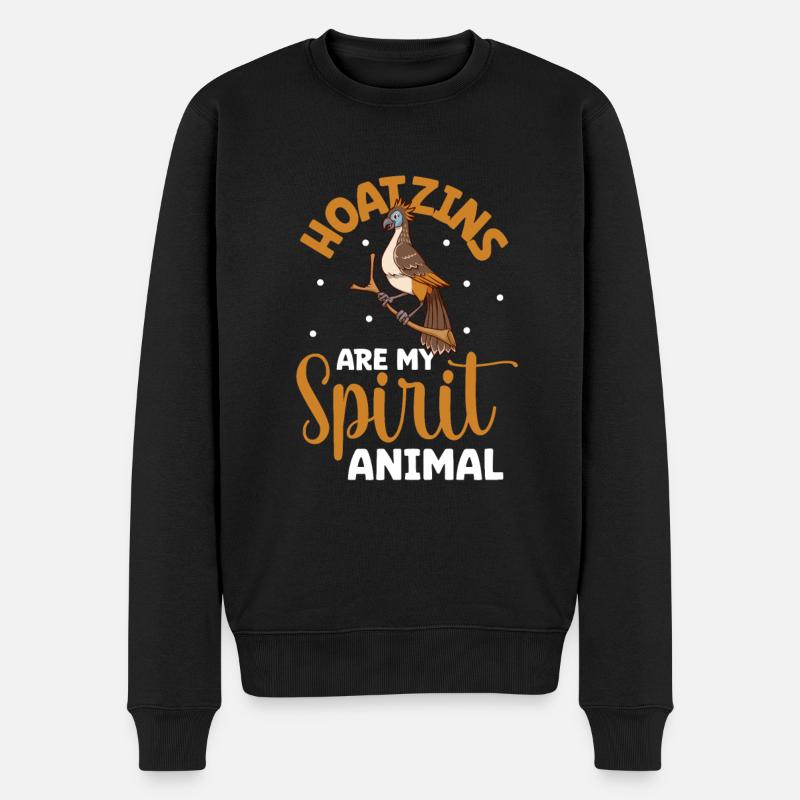 Animal préféré - Hoatzin - Pull Premium bio Homme - noir