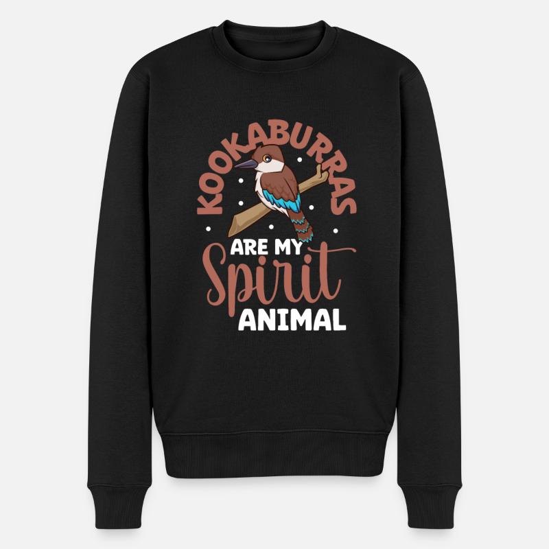 Animal préféré - Kookaburra - Pull Premium bio Homme - noir