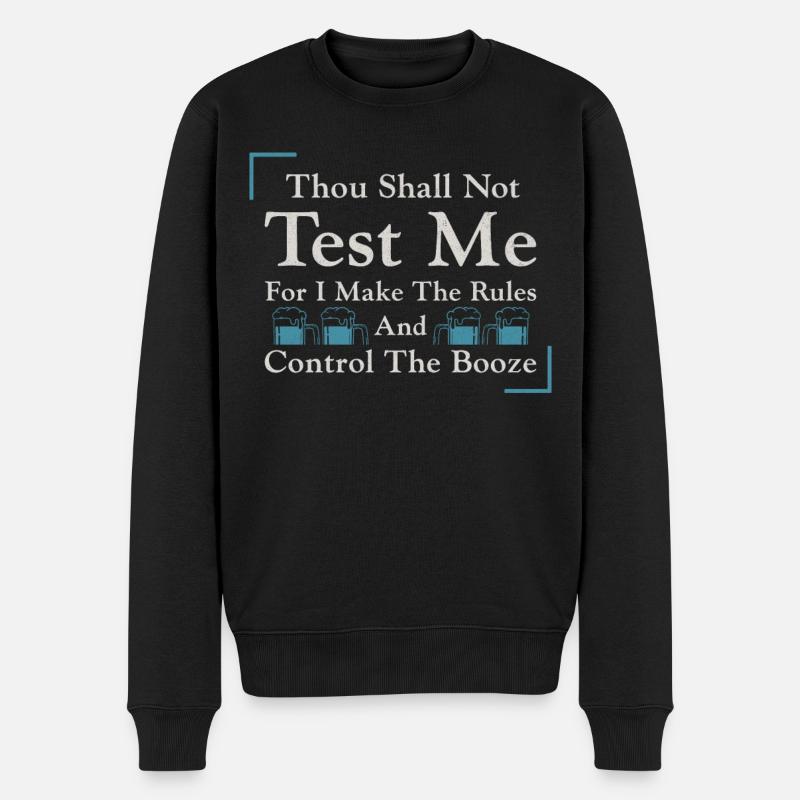 Bartender Mixologist Thou Shall - Männer Premium Bio Pullover - Schwarz