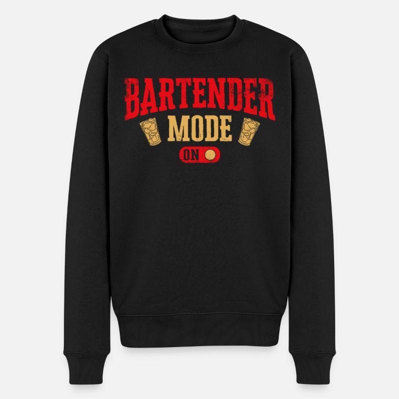 Bartender Mixologist Bartender - Männer Premium Bio Pullover - Schwarz