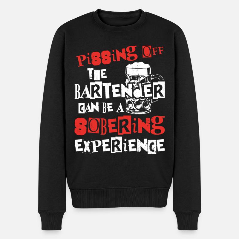 Barman Mixologue Énervant - Pull Premium bio Homme - noir