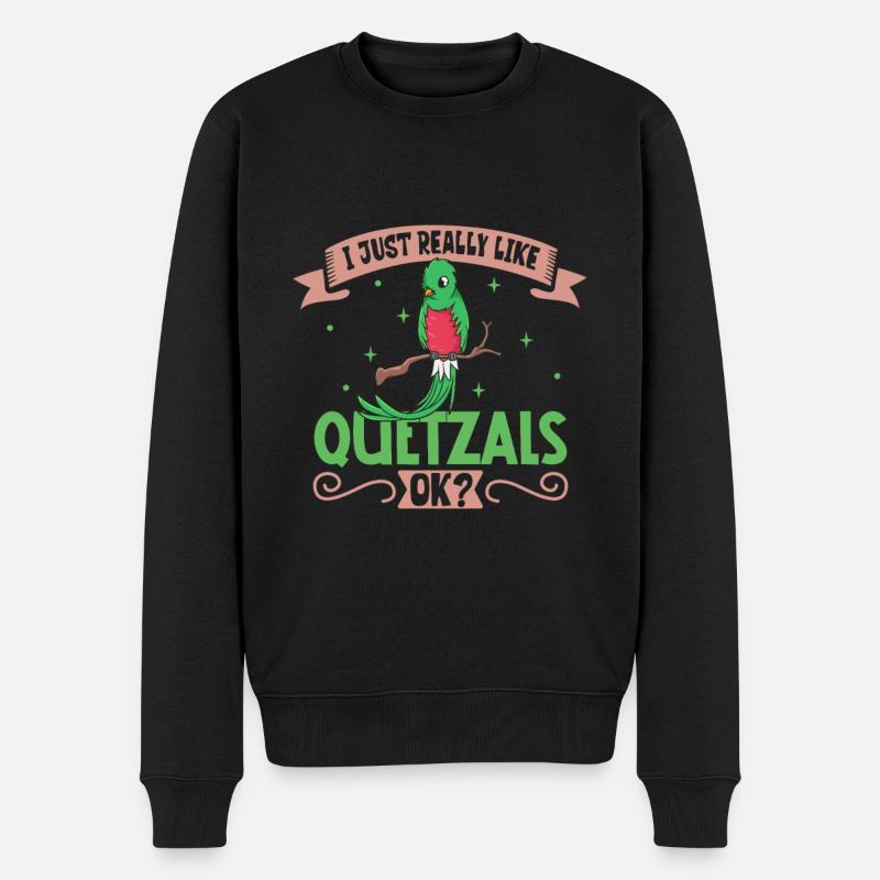 J’adore mon quetzal - Pull Premium bio Homme - noir