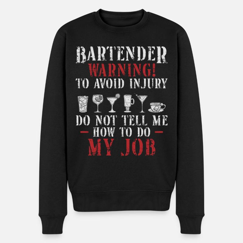 Barman Mixologue Barman - Pull Premium bio Homme - noir