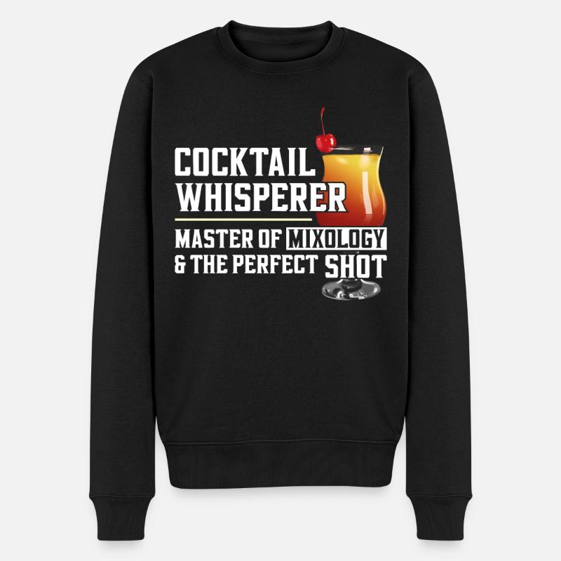 Barman Mixologue Cocktail - Pull Premium bio Homme - noir