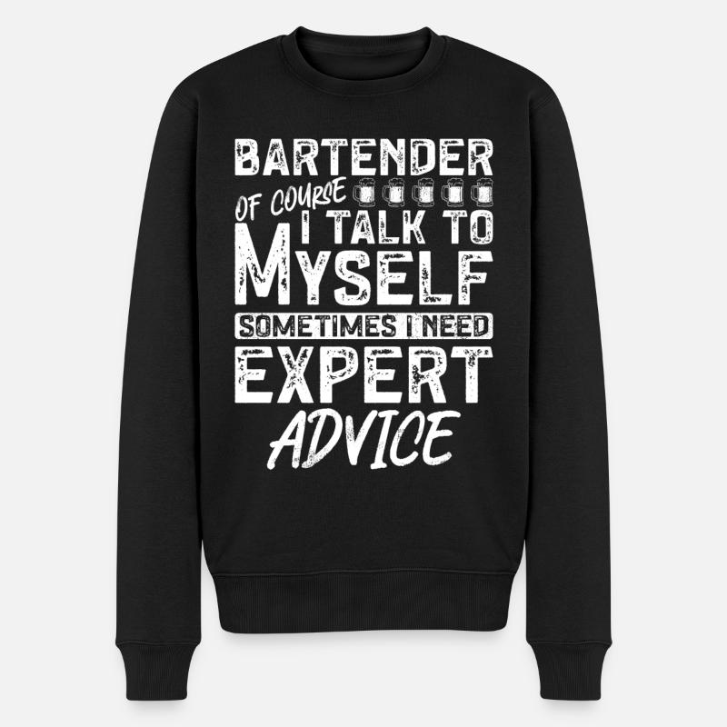 Barman Mixologue Barman De - Pull Premium bio Homme - noir