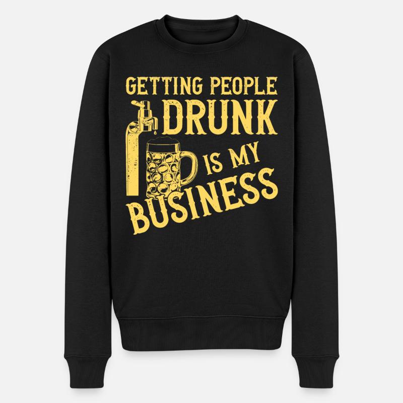 Bartender Mixologist Getting - Men's Premium Organic Jumper - black