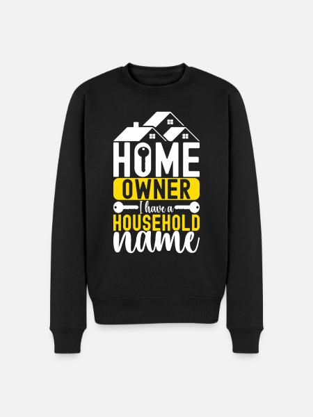 Homeowners Housewarming Party - Men's Premium Organic Jumper - black