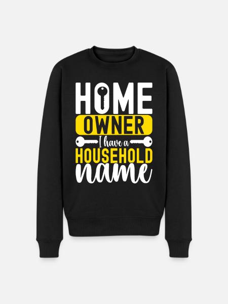 Homeowners Housewarming Party - Men's Premium Organic Jumper - black